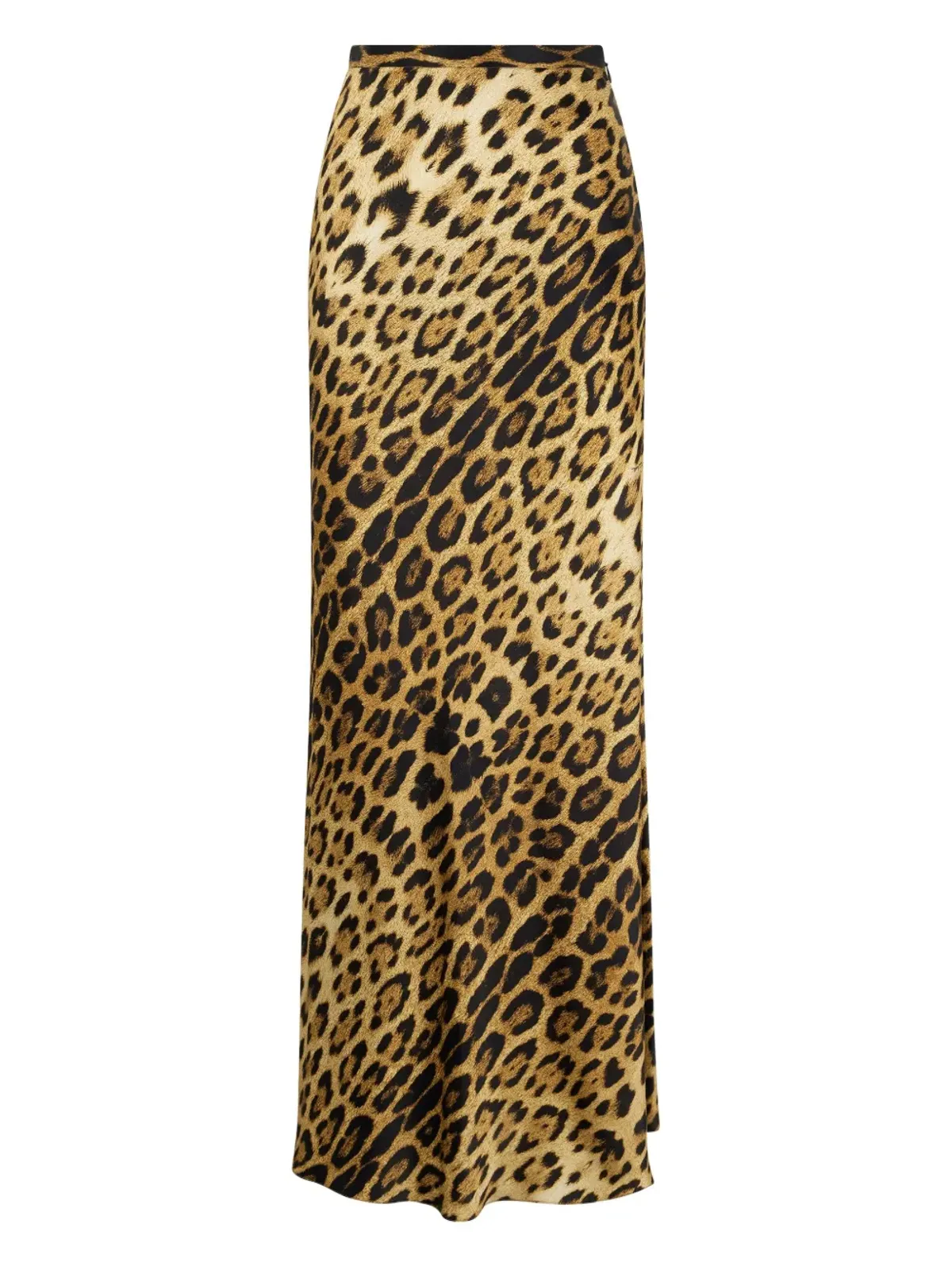 Roberto Cavalli ジャガー柄シルクスカート - 画像1