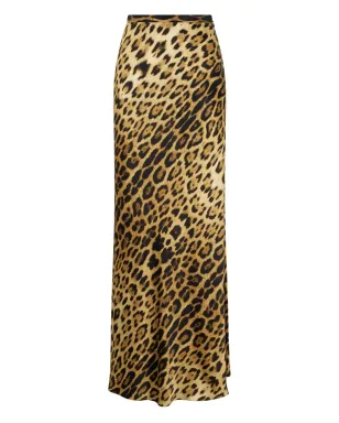 Roberto Cavalli ジャガー柄シルクスカート - サムネイル1