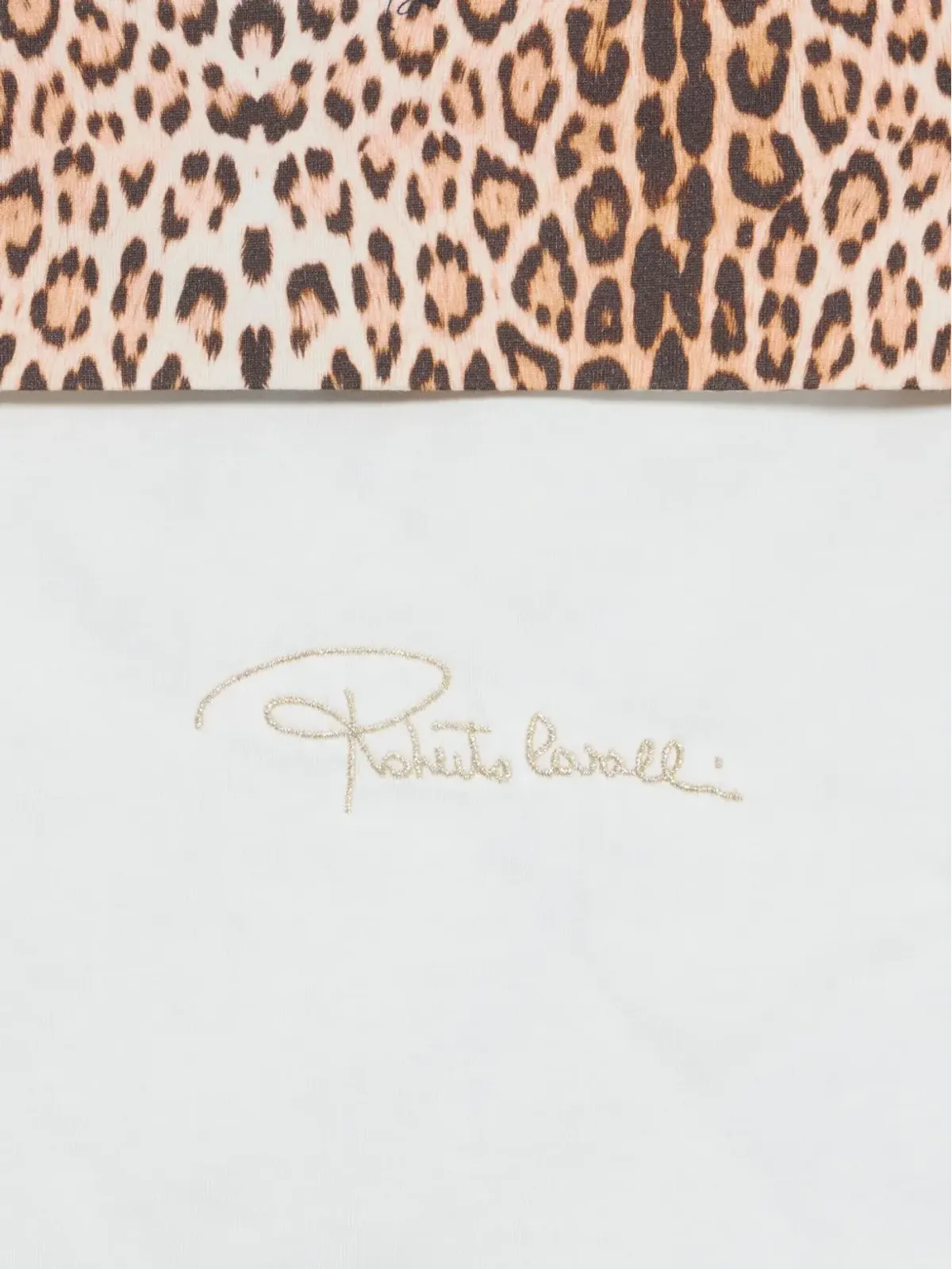 Roberto Cavalli Junior 豹柄フード付き寝袋 - ホワイト - 画像3