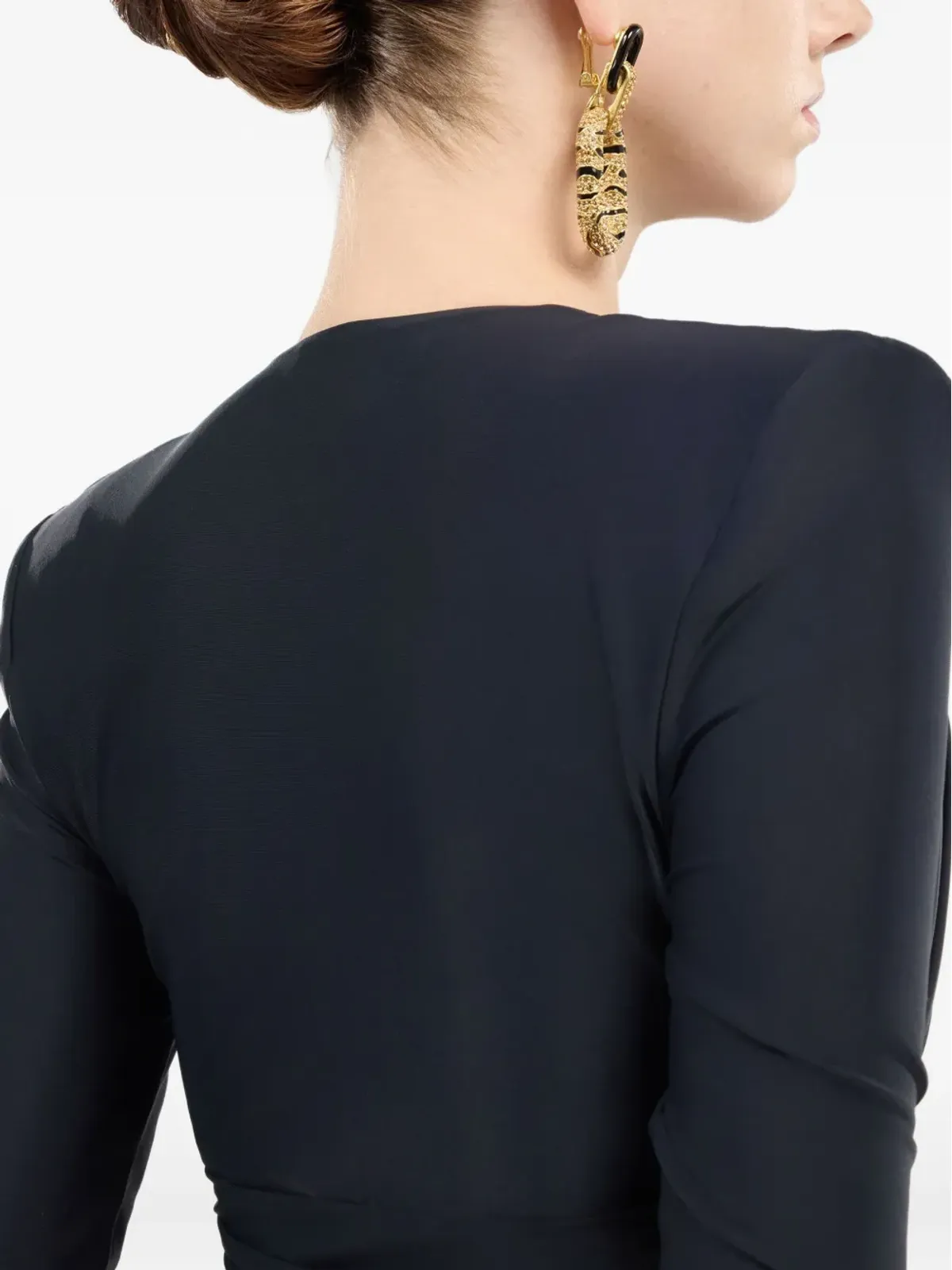 Roberto Cavalli ルシュドディテール ミディドレス - 画像5