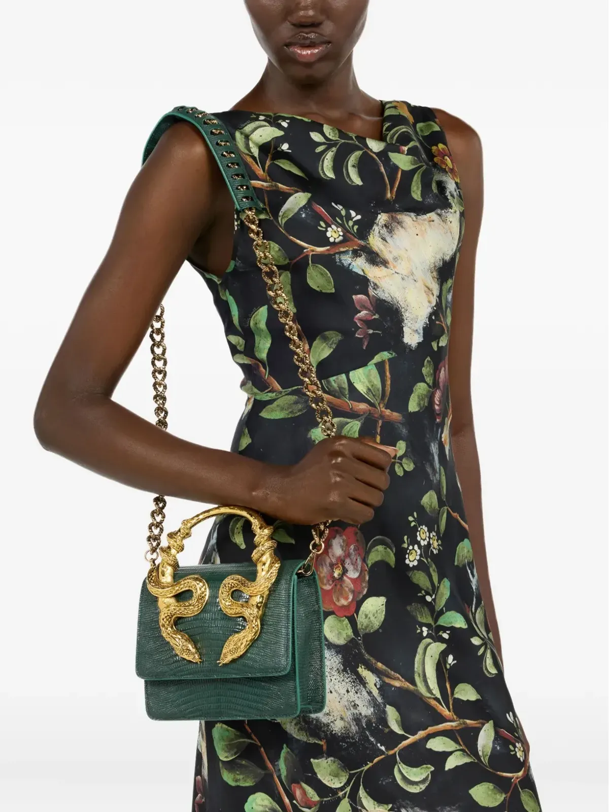 Roberto Cavalli 蛇柄のトートバッグ - 画像2