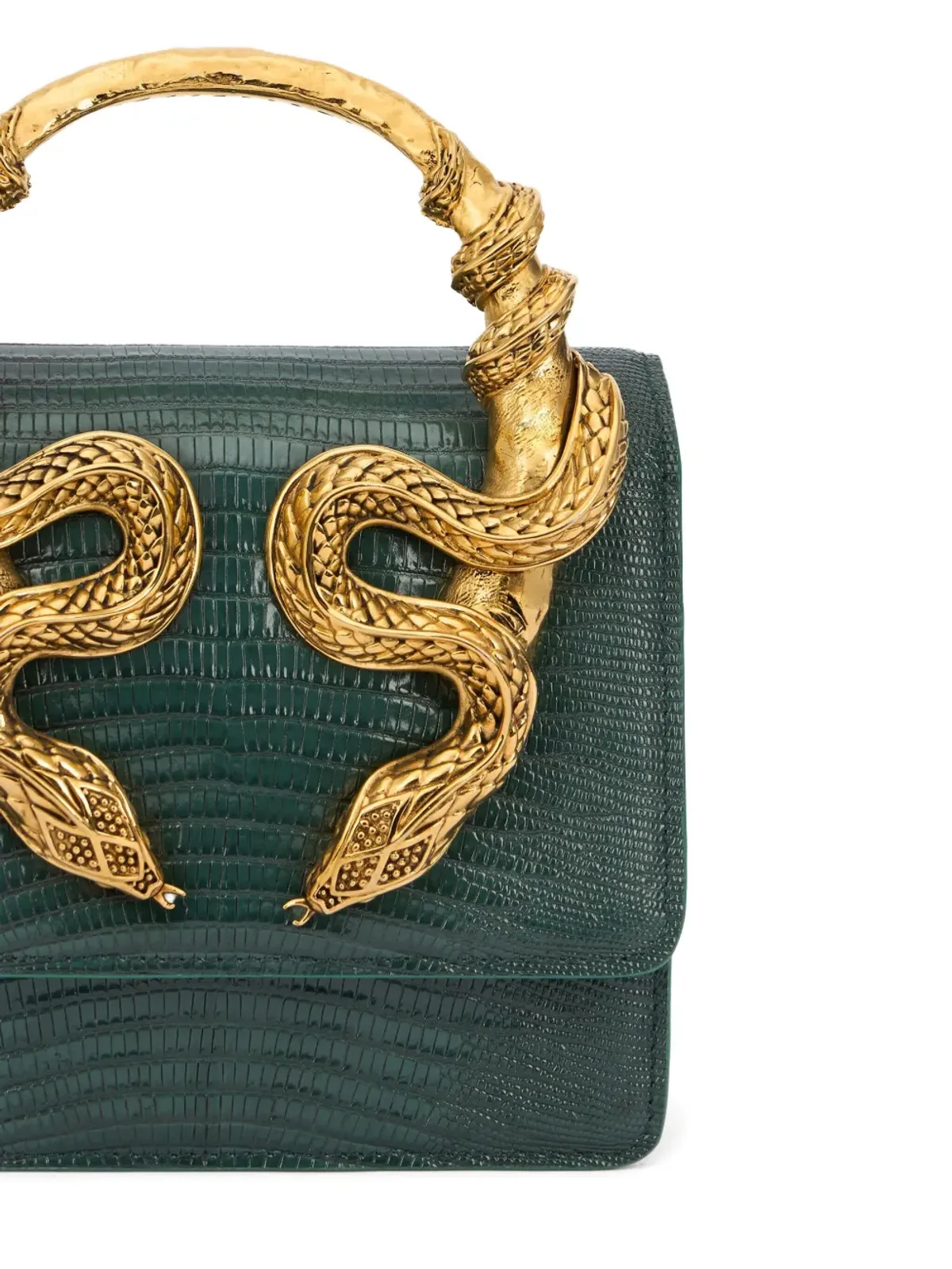 Roberto Cavalli 蛇柄のトートバッグ - 画像4