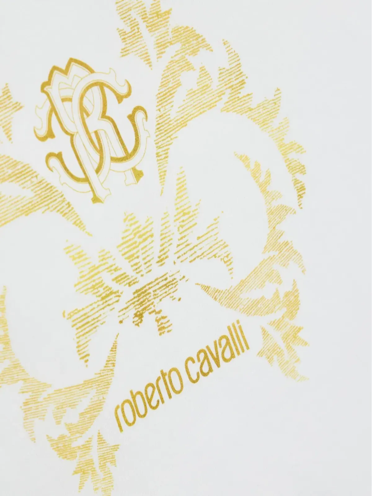 Roberto Cavalli Junior フローラルロゴ ブランケット - 画像2