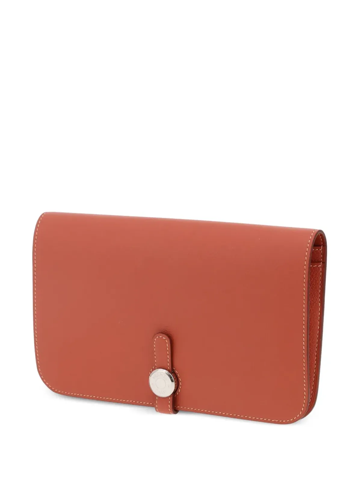 Hermès Pre-Owned ドゴン ウォレット オレンジ - 画像3
