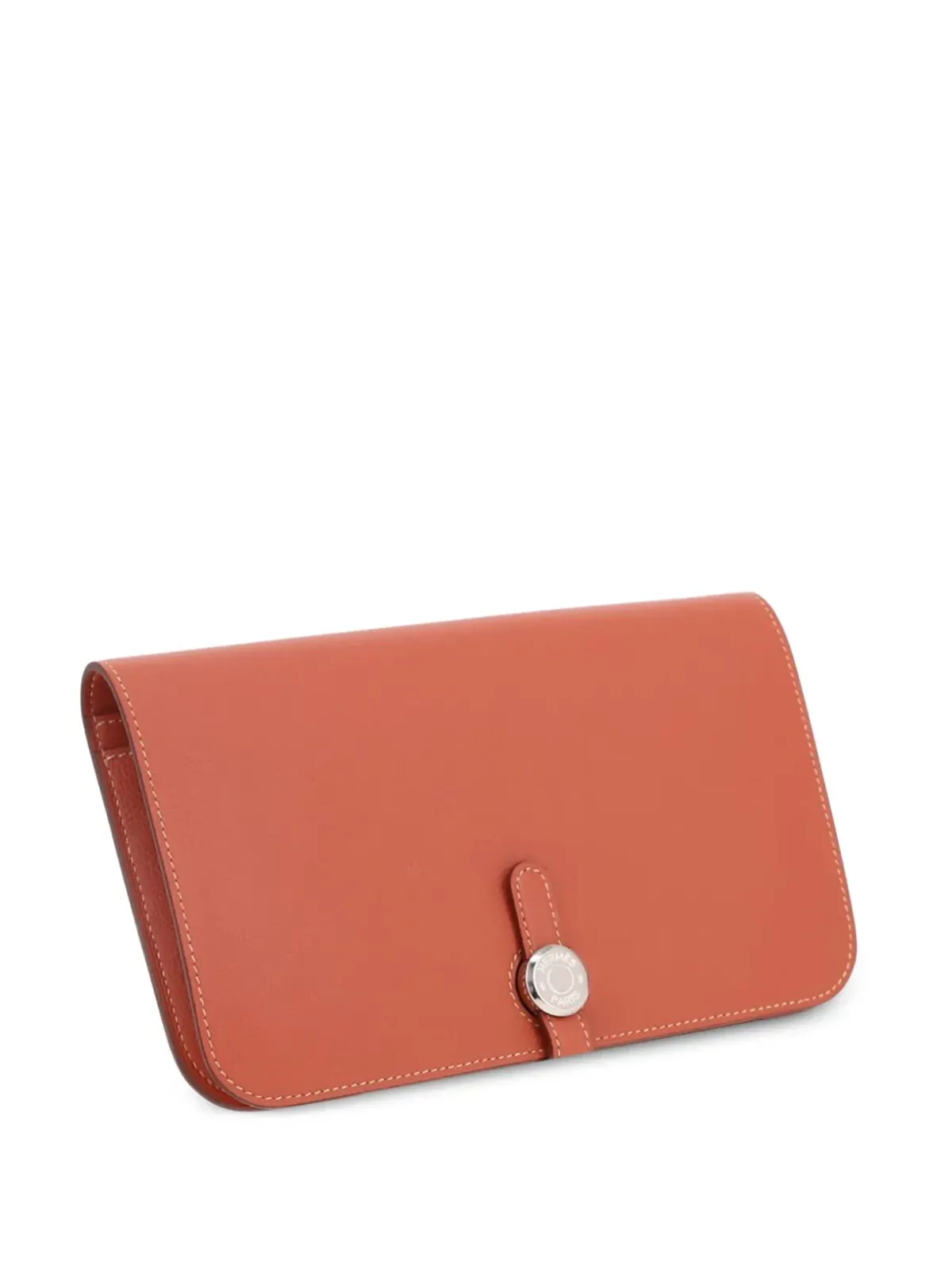 Hermès Pre-Owned ドゴン ウォレット オレンジ - 画像4