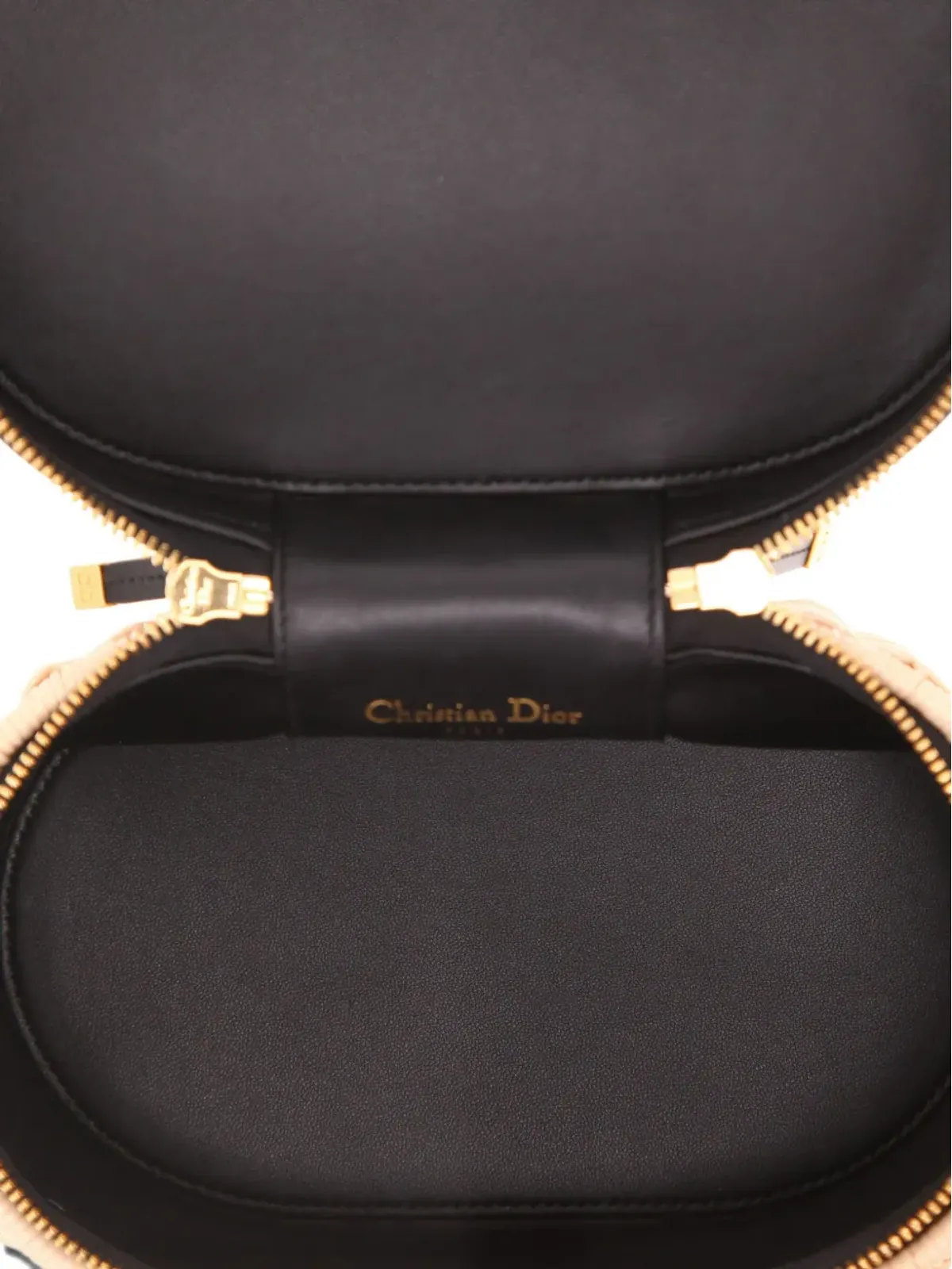 Christian Dior Pre-Owned 籐製 CD バニティバッグ - 画像4