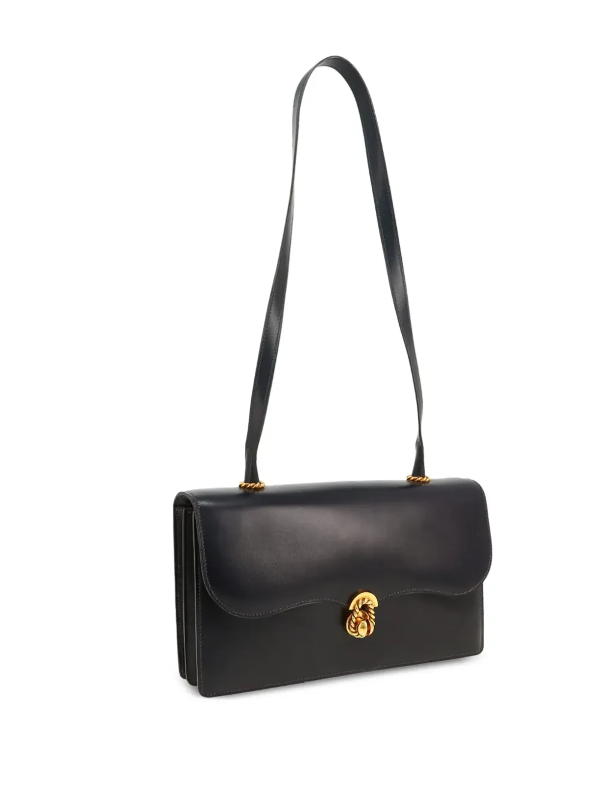 Hermès Pre-Owned レザー フラップ式ショルダーバッグ - ブルー - 画像4