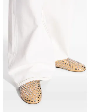 Tory Burch レザースタッズ付きフラットミュール - サムネイル3