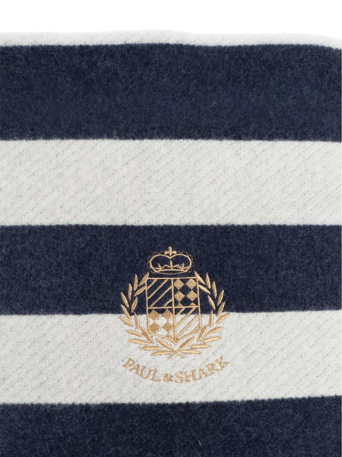 Paul & Shark ストライプ刺繍ブランケット - 画像2