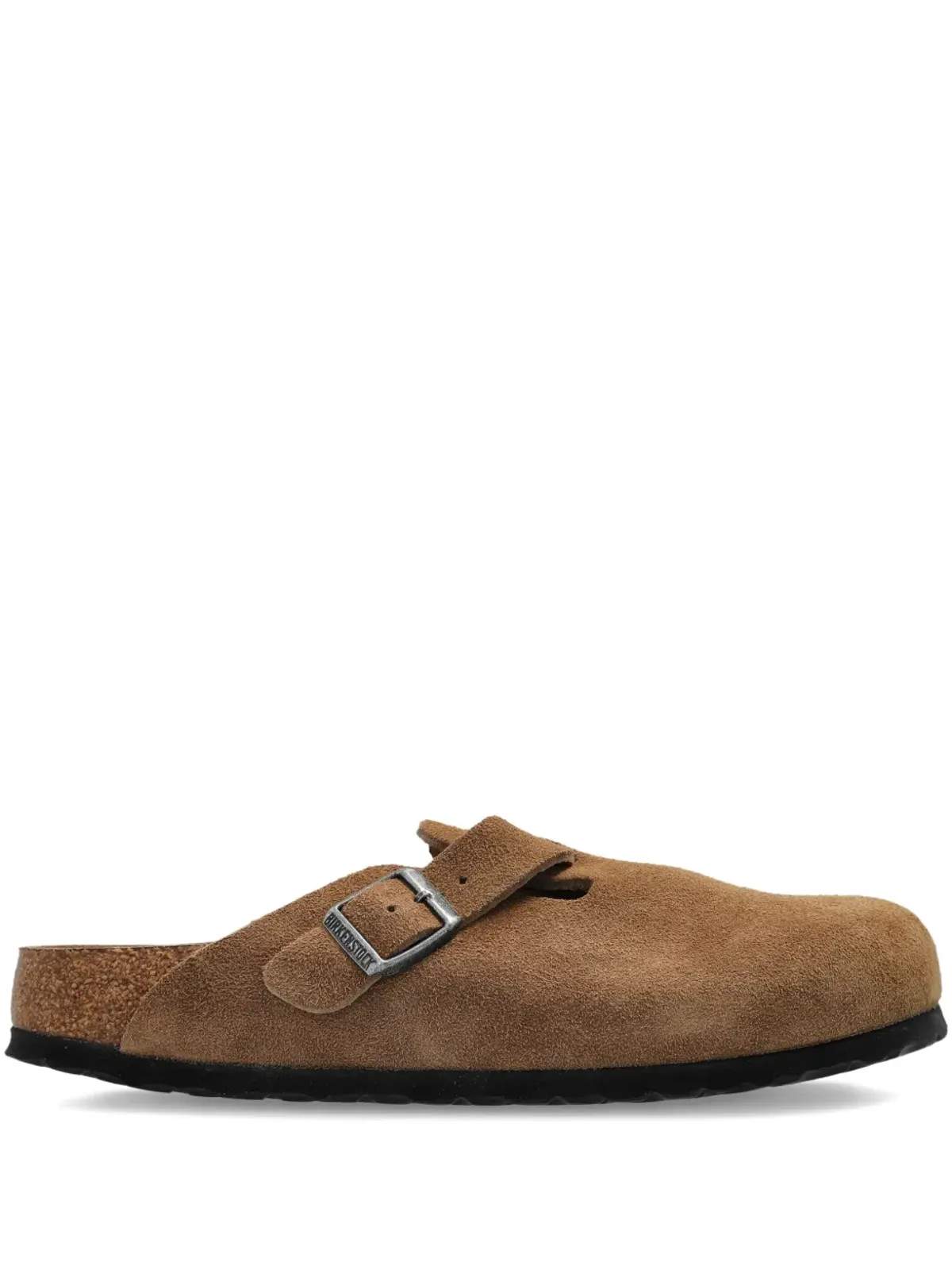 Birkenstock バックル付きスエードフラットミュール - 画像1