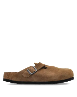Birkenstock バックル付きスエードフラットミュール - サムネイル1