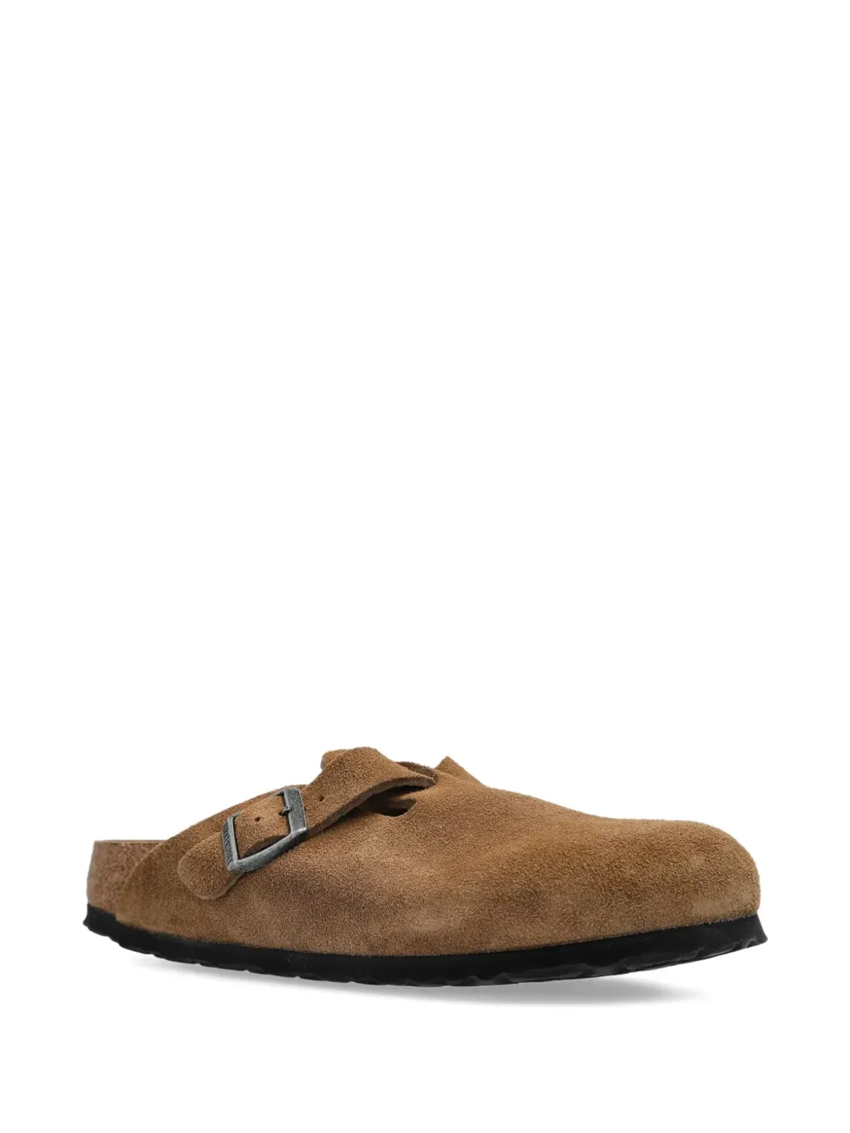 Birkenstock バックル付きスエードフラットミュール - 画像2