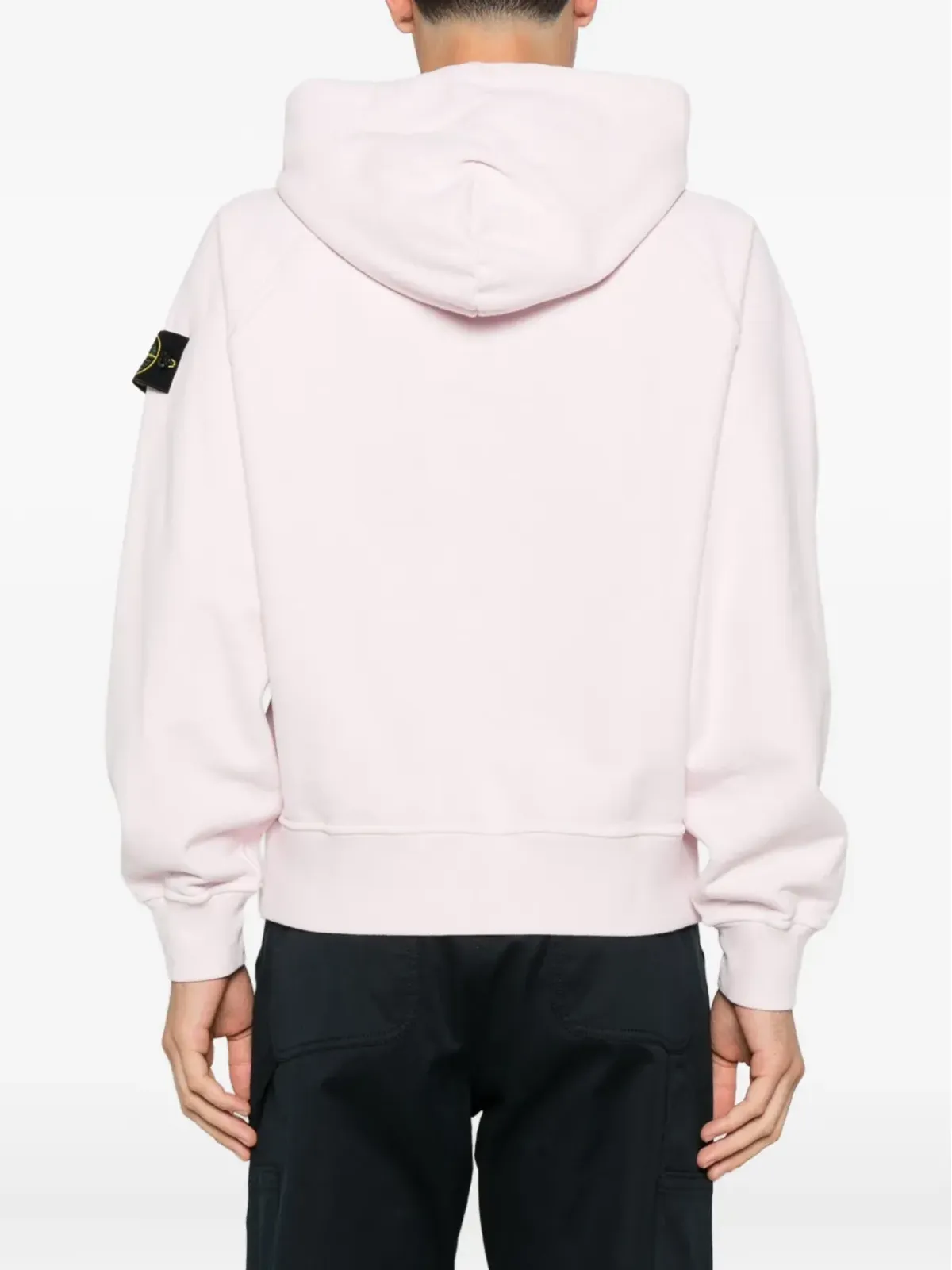 Stone Island ロゴパッチ付きフードセーター - 画像4