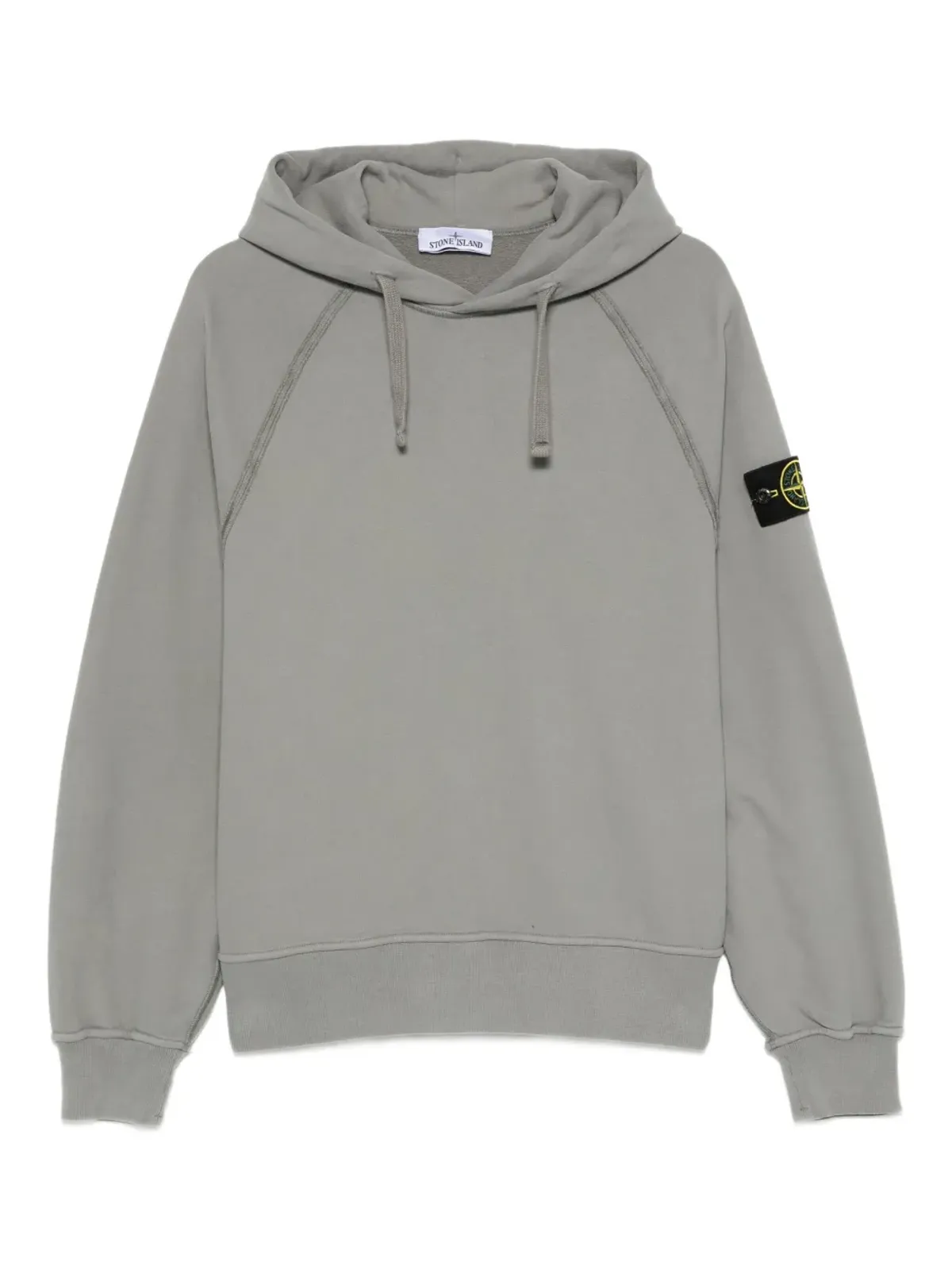 Stone Island ラグランスリーブ ロゴパッチ フード付きパーカー - 画像1