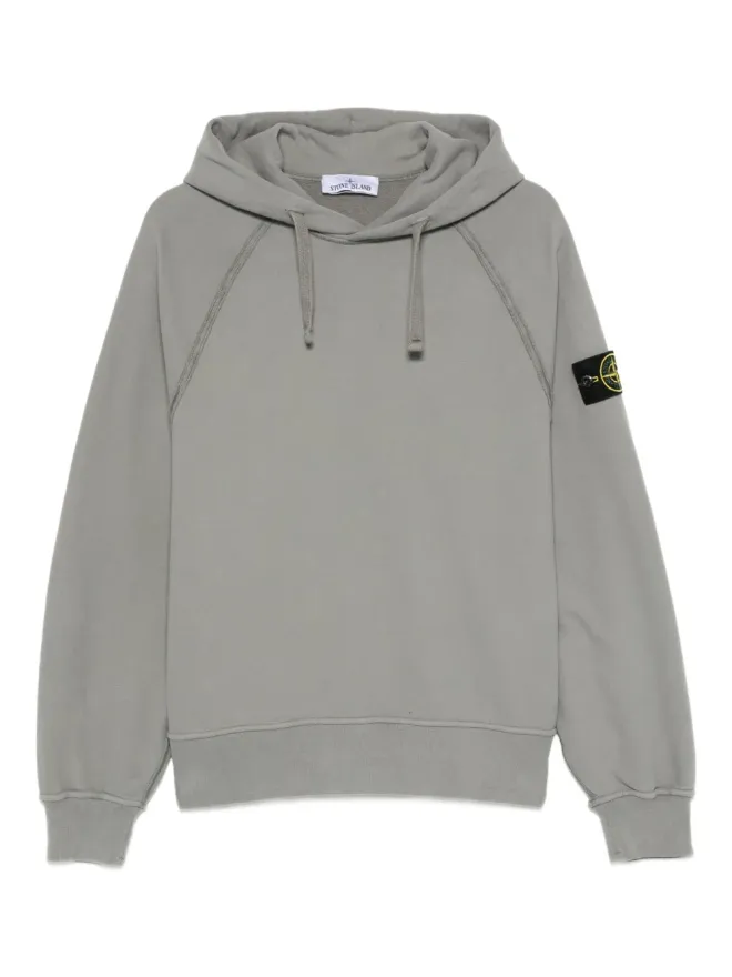 Stone Island Stone Island ラグランスリーブ ロゴパッチ フード付きパーカーの商品画像