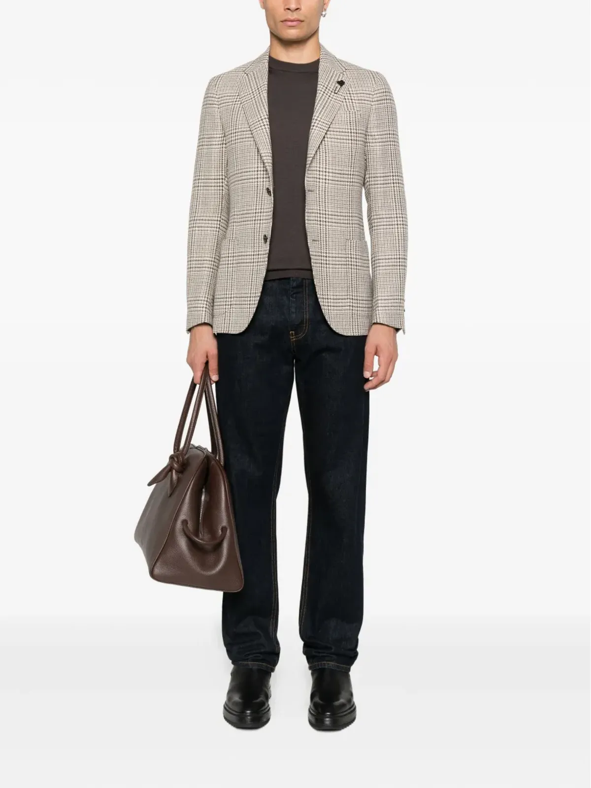 Canali クルーネック ウールセーター - 画像2
