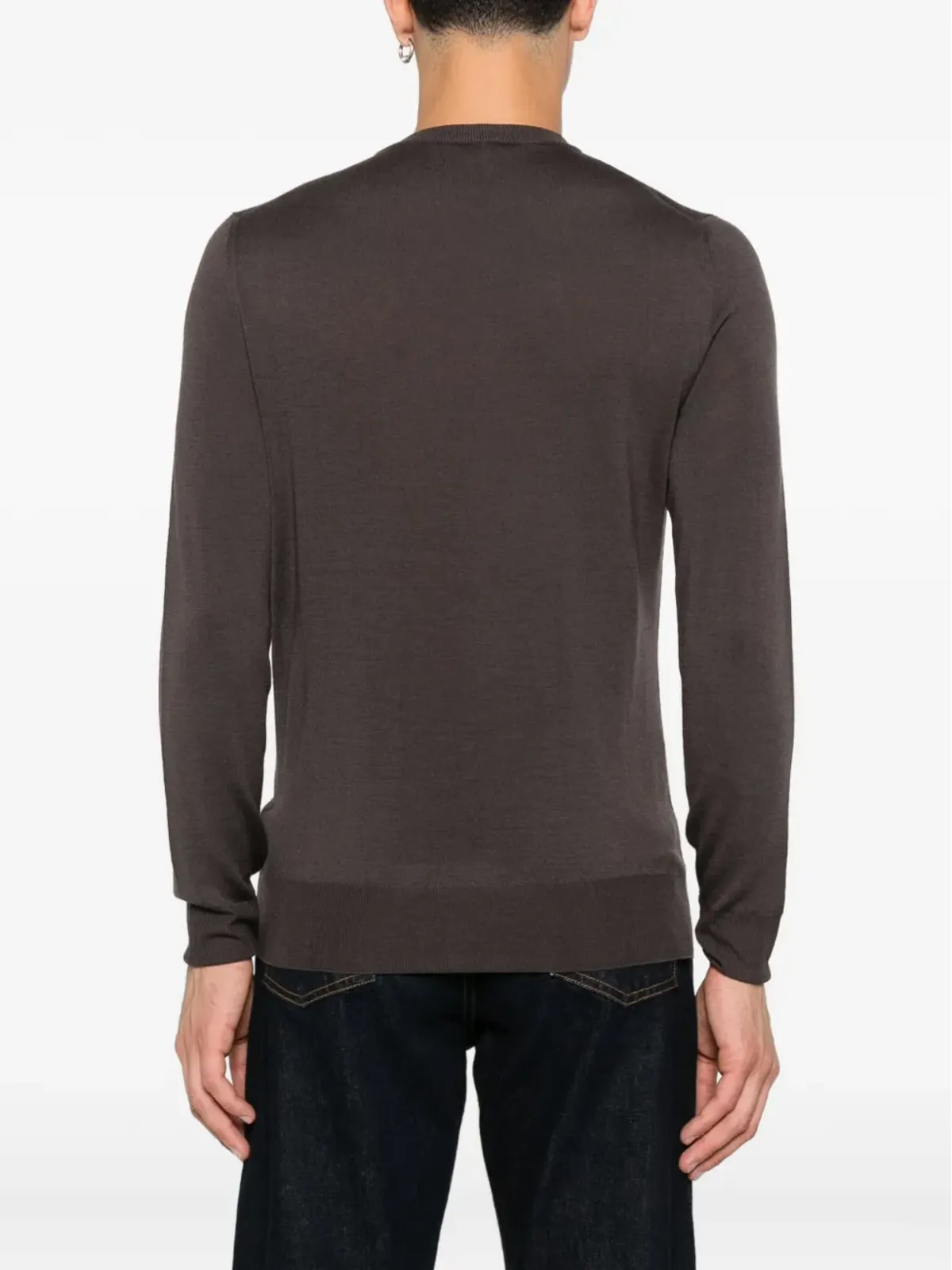 Canali クルーネック ウールセーター - 画像4