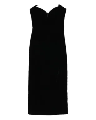 Mugler シグネチャー・スイートハートネックライン ベルベットドレス - サムネイル1