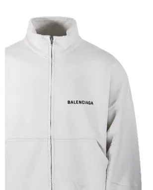 Balenciaga ジップアップ ロゴプリント ジャケット - White - サムネイル2