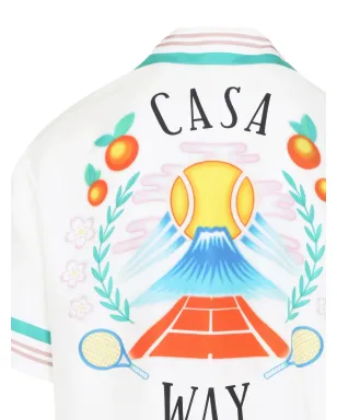 Casablanca Casa Way プリントシルクシャツ - サムネイル4
