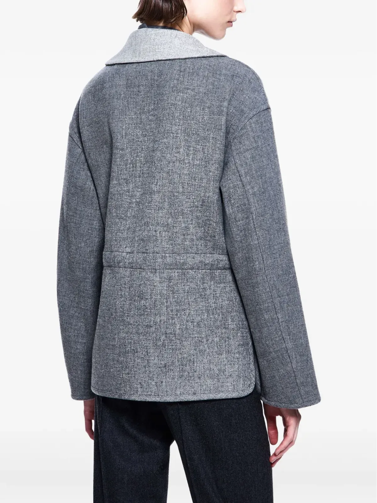 Giorgio Armani ドローストリングジャケット - グレー - 画像3