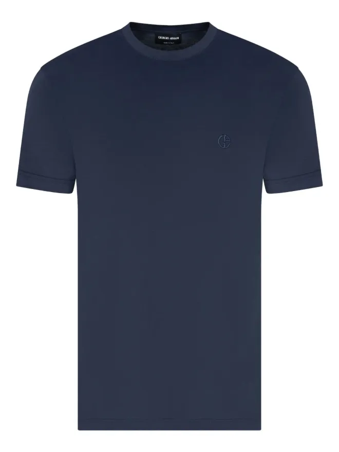 Giorgio Armani Giorgio Armani 刺繍ロゴ コットンTシャツの商品画像