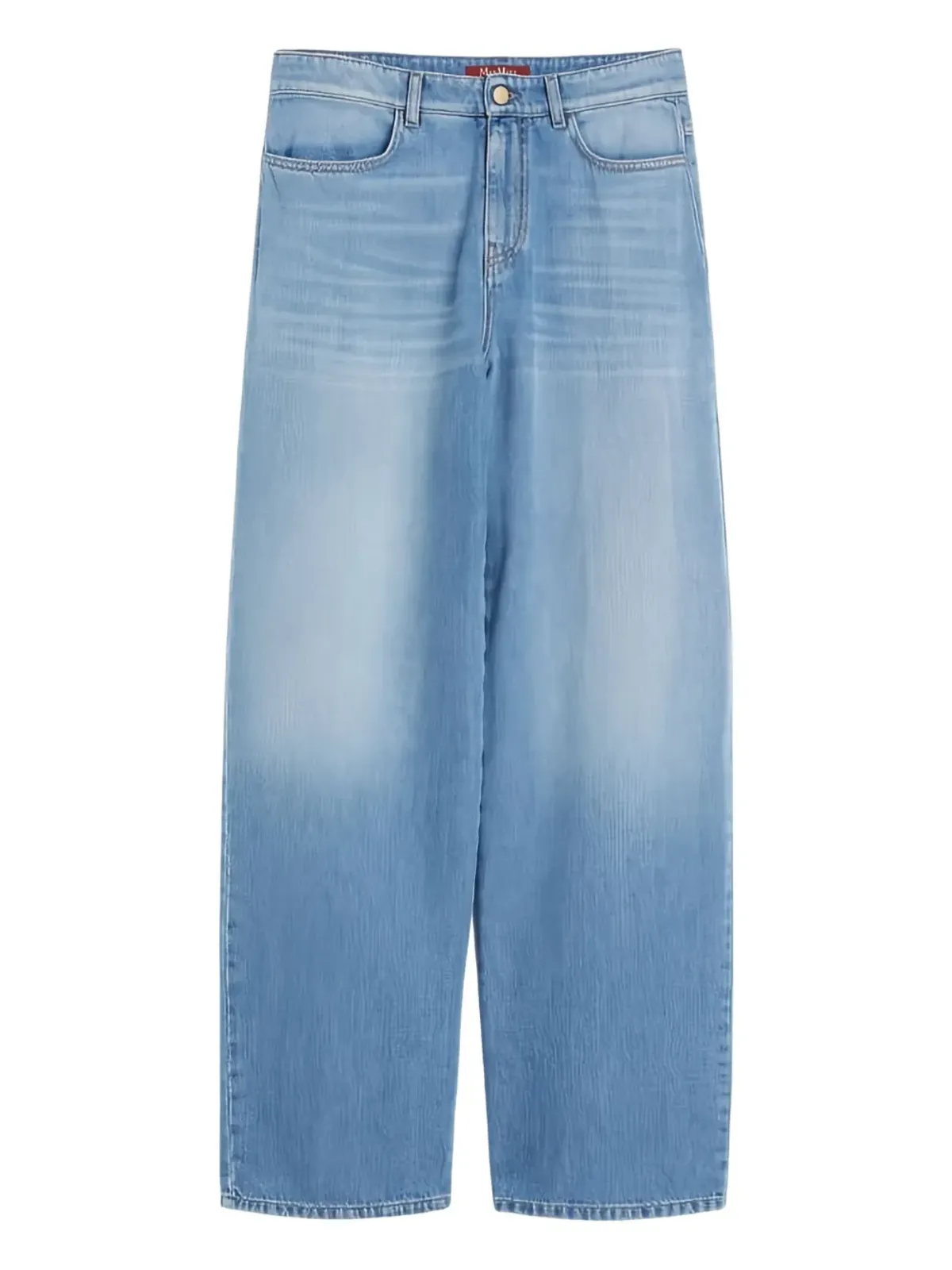 Max Mara レザーパッチジーンズ - 画像1