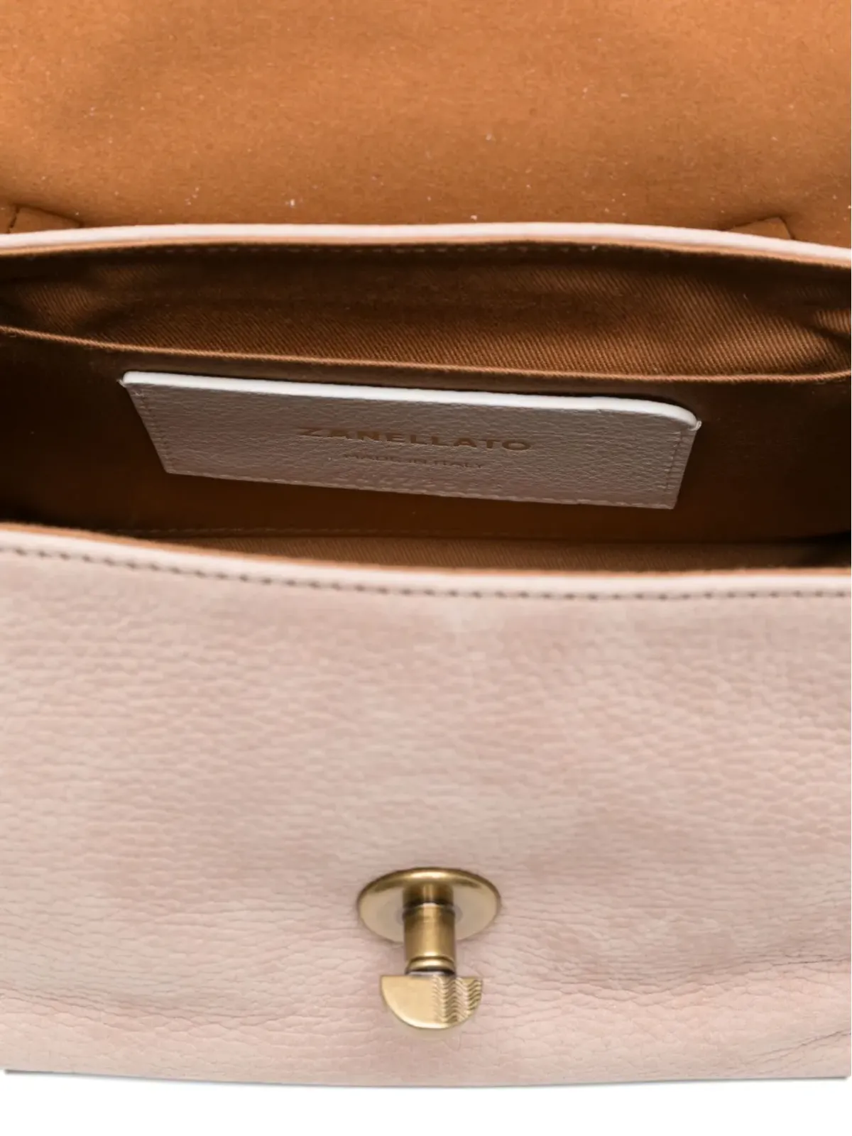 Zanellato Baby Postina ダブルクラスプ スタッズ トートバッグ - 画像5