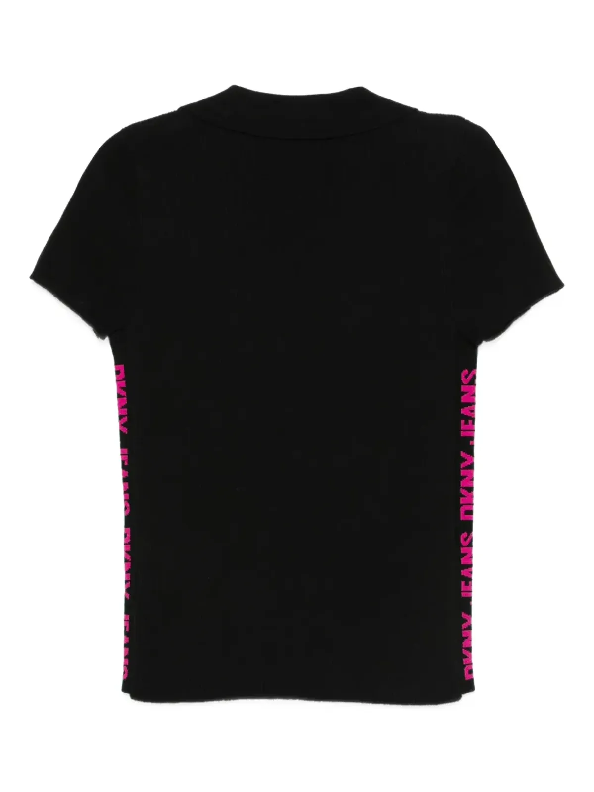 DKNY V-neck side-logo T-shirt - 画像2