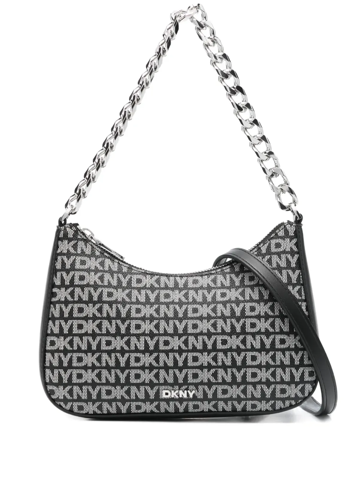 DKNY 小さな Jenna ロゴプレート チェーン クロスボディバッグ - 画像1
