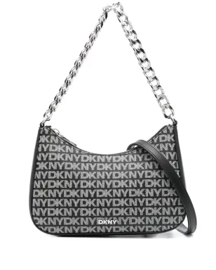 DKNY 小さな Jenna ロゴプレート チェーン クロスボディバッグ - サムネイル1