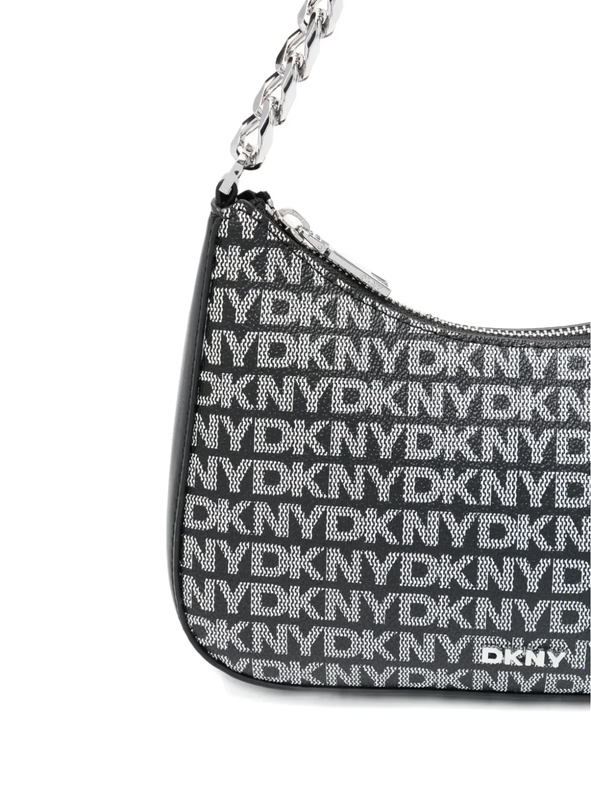 DKNY 小さな Jenna ロゴプレート チェーン クロスボディバッグ - 画像4