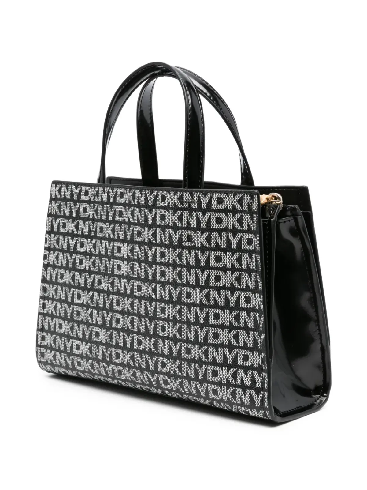 DKNY ロゴプレート付きモノグラム トートバッグ - 画像3