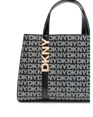 DKNY ロゴプレート付きモノグラム トートバッグ - サムネイル4