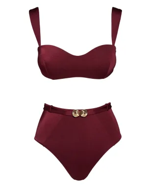 Noire Swimwear ベルト付きハイウェスト水着 - サムネイル1