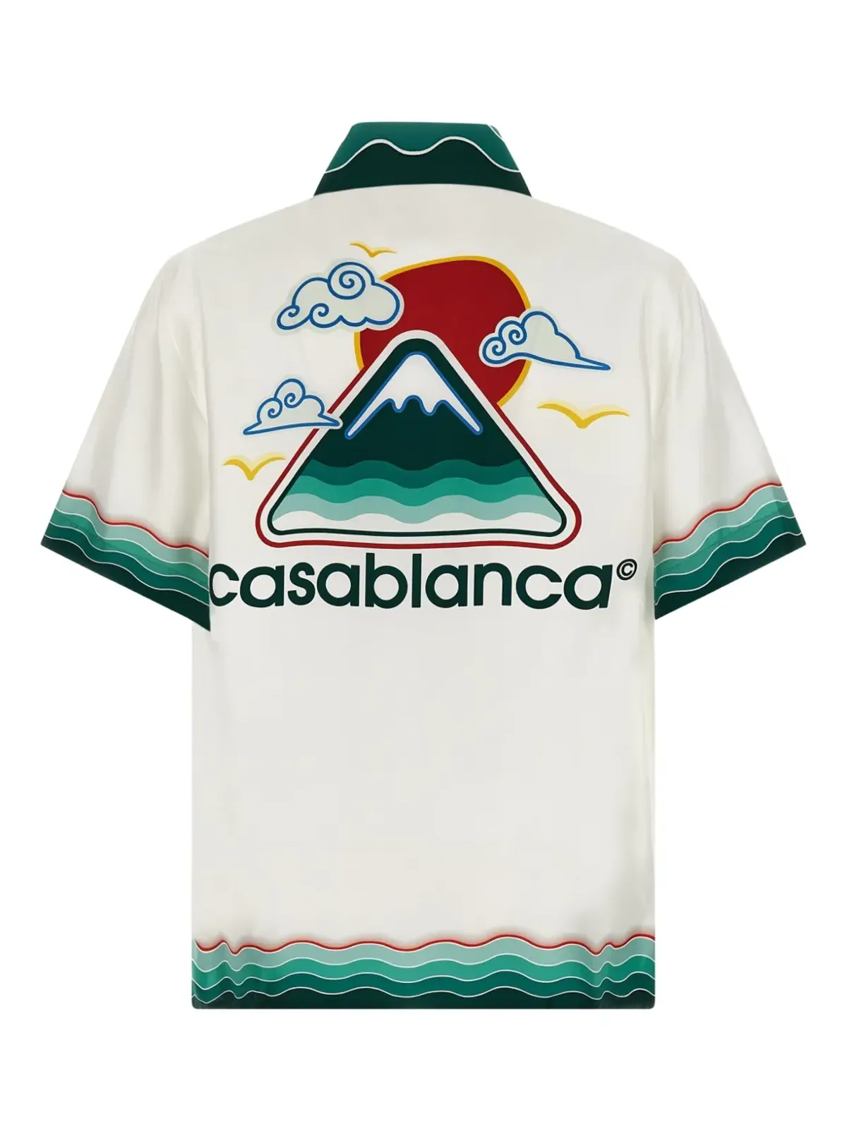 Casablanca Montagne Ondulée シルクシャツ - 画像2