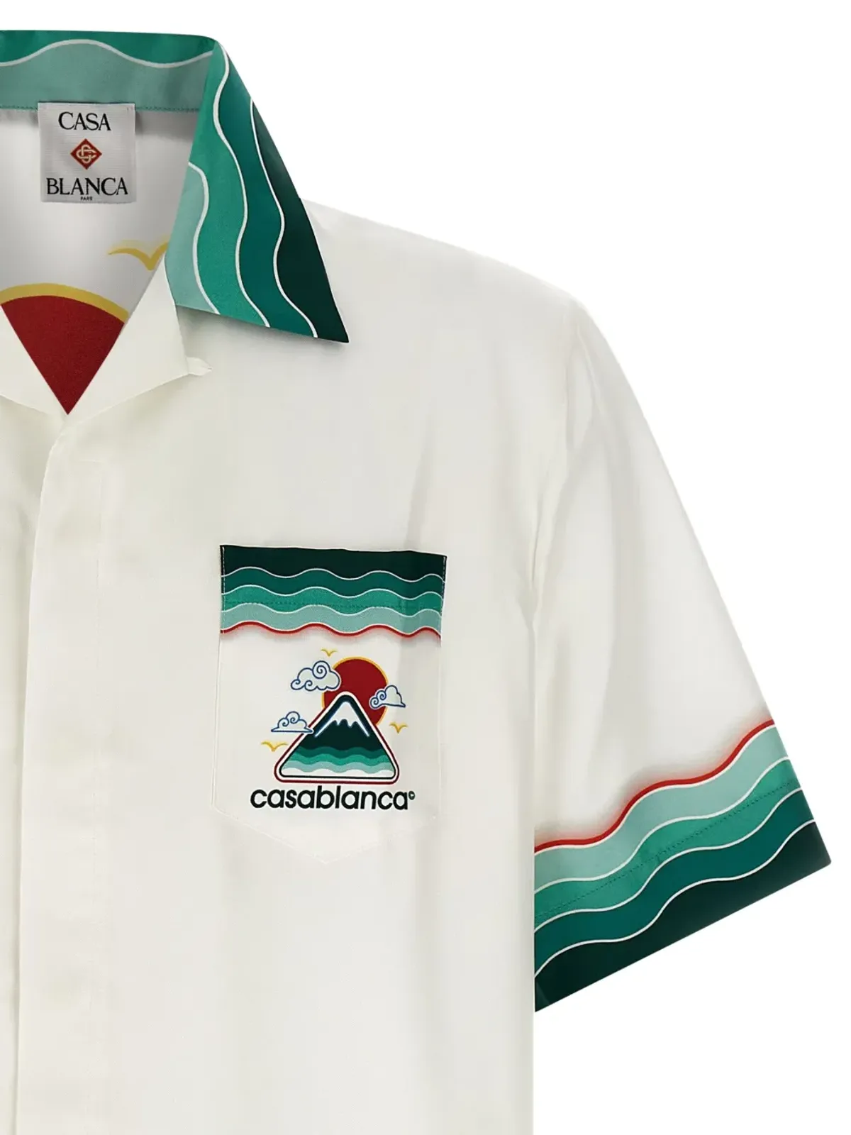Casablanca Montagne Ondulée シルクシャツ - 画像3