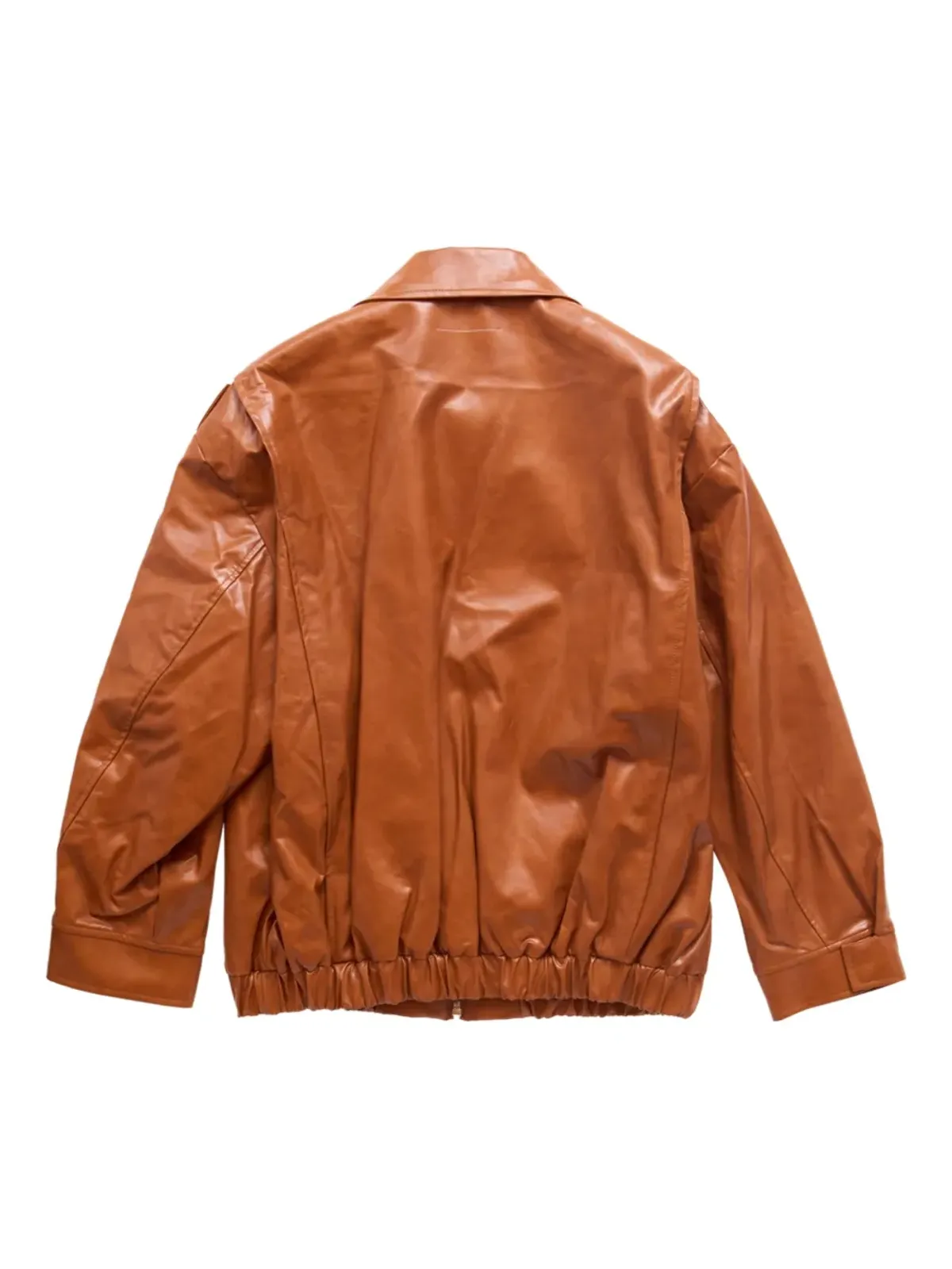 MM6 Maison Margiela フェイクレザー ボンバー ジャケット - ブラウン - 画像2