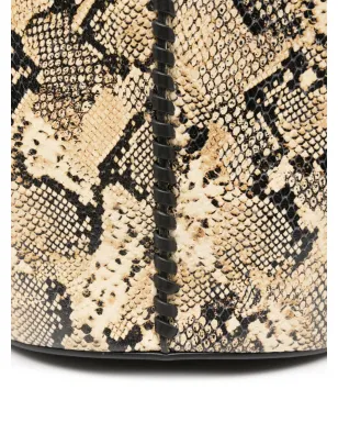ISABEL MARANT 蛇皮柄プリントのドローストリング トートバッグ - ブラック - サムネイル4