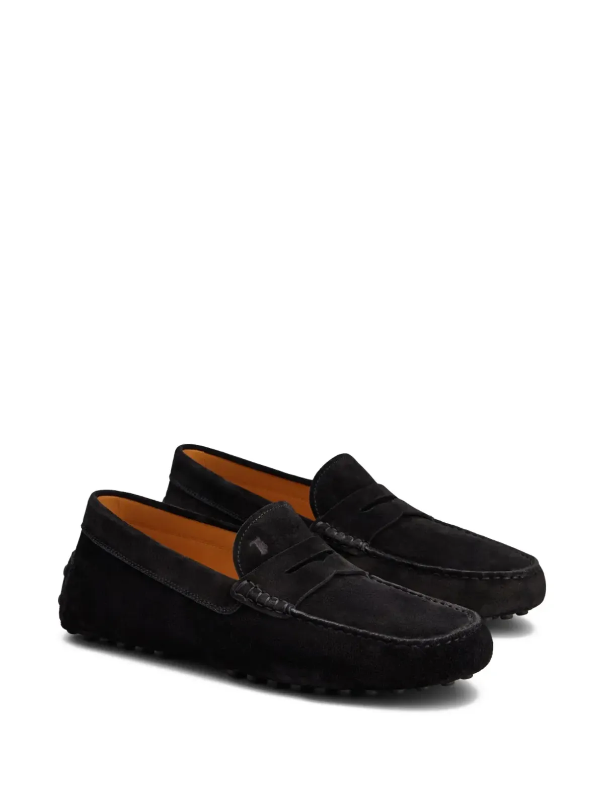 Tod's ペブルディテール スエード ローファー - ブラック - 画像2