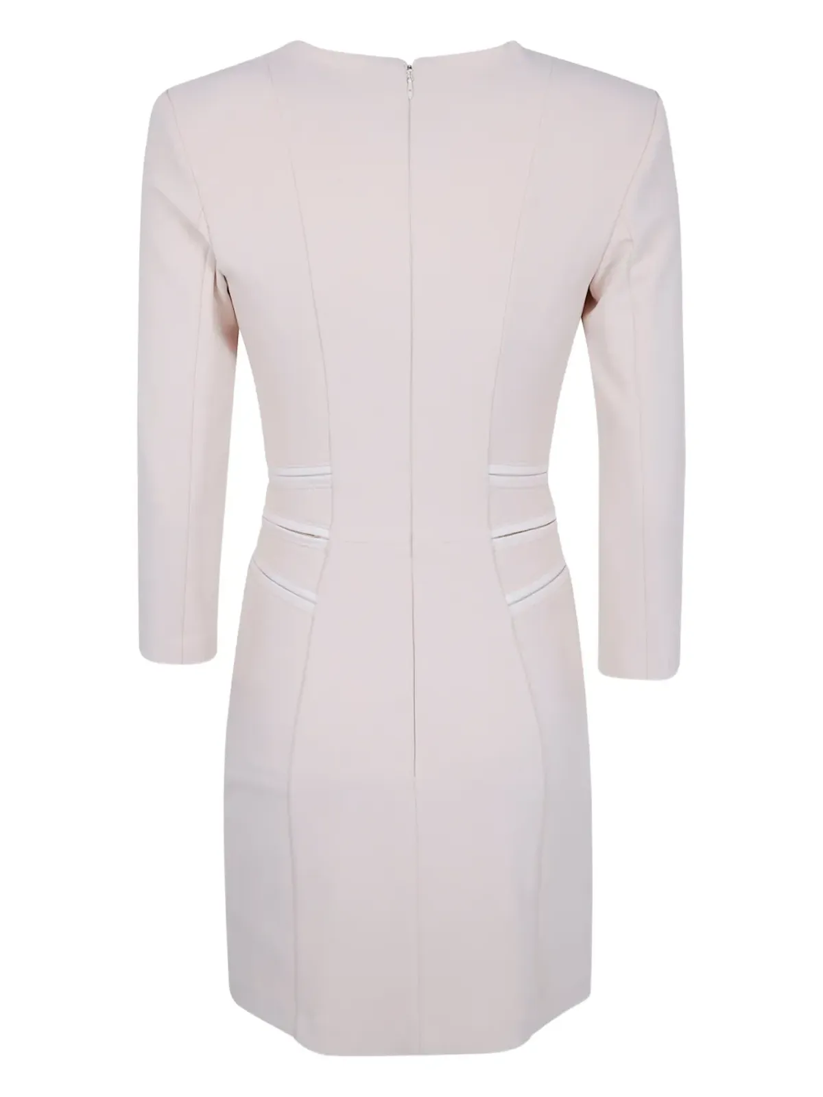 Elisabetta Franchi ジップトリム ポケット付きミディドレス - White - 画像2