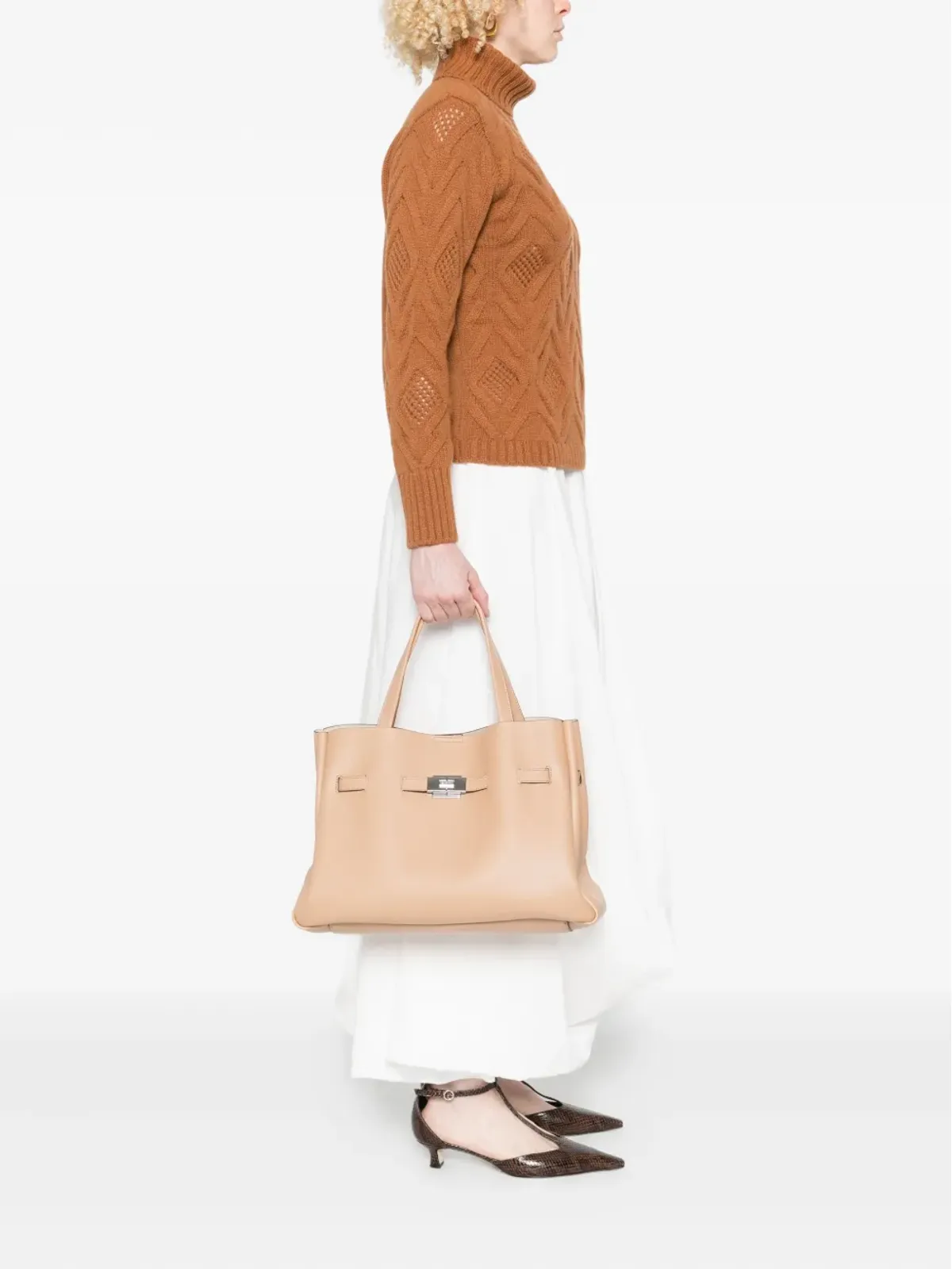 DKNY バックルファスニング トートバッグ - 画像2