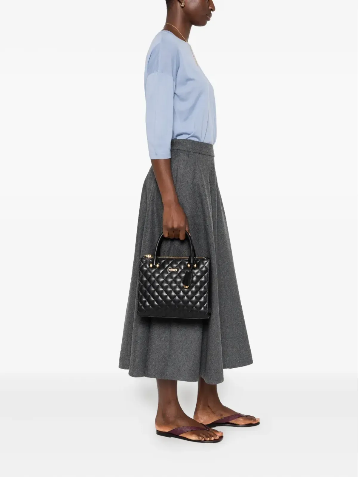 DKNY キルティング トートバッグ - 画像2