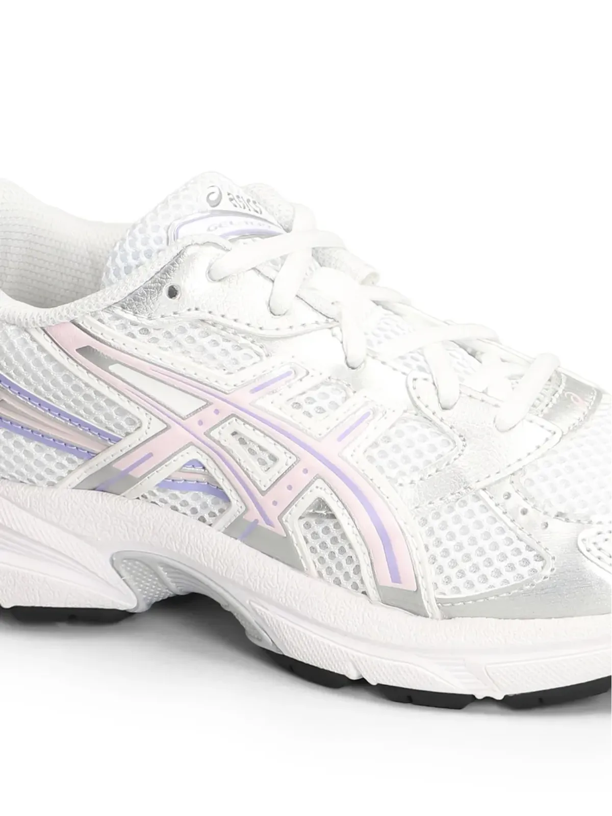 Asics Kids メッシュレースアップスニーカー - White - 画像5