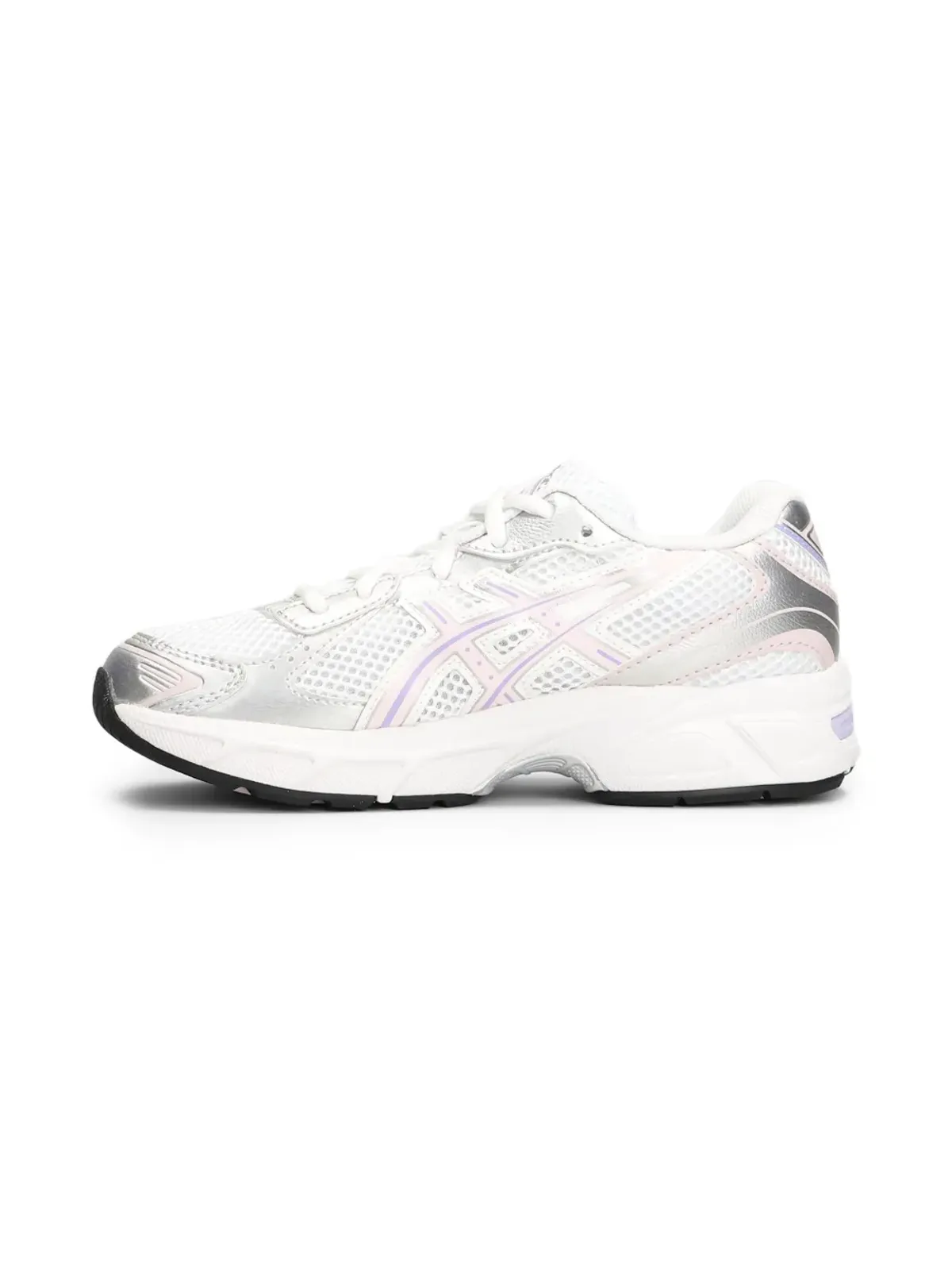 Asics Kids メッシュレースアップスニーカー - White - 画像2