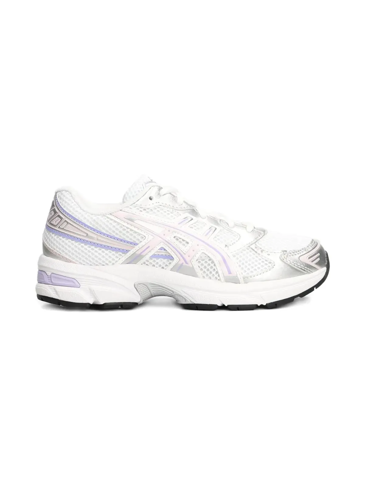 Asics Kids メッシュレースアップスニーカー - White - 画像4
