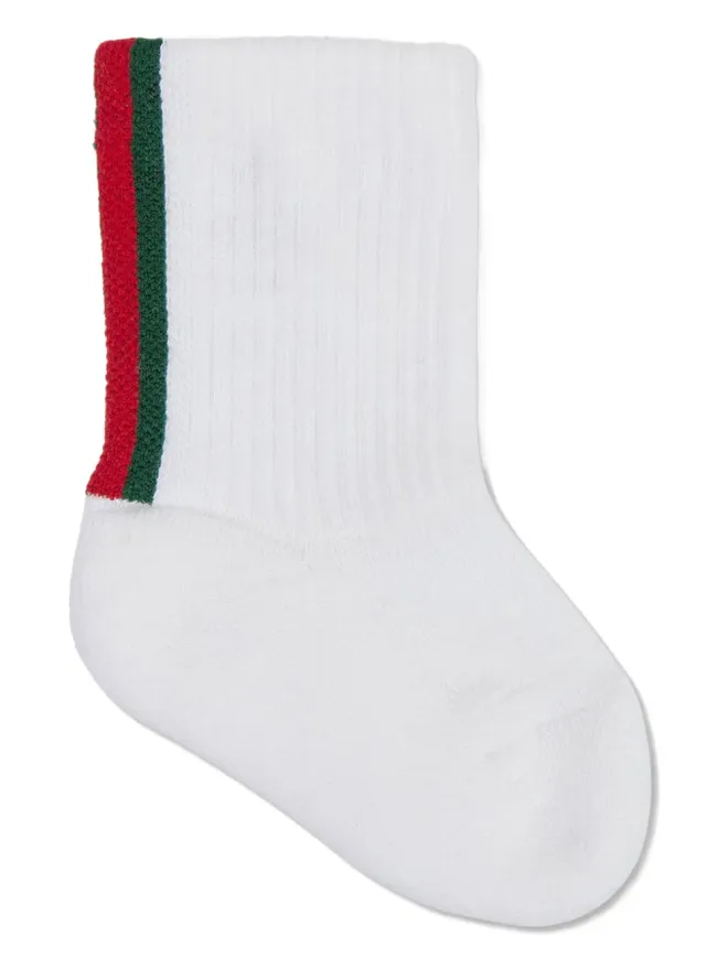 Gucci Kids Gucci Kids ウェブディテールソックスの商品画像