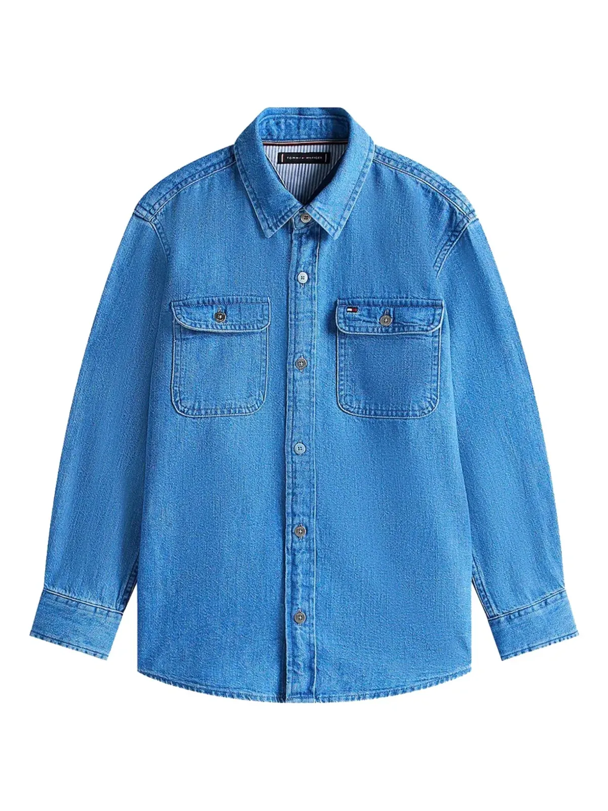 Tommy Hilfiger Junior ダブルポケット デニムシャツ - 画像2
