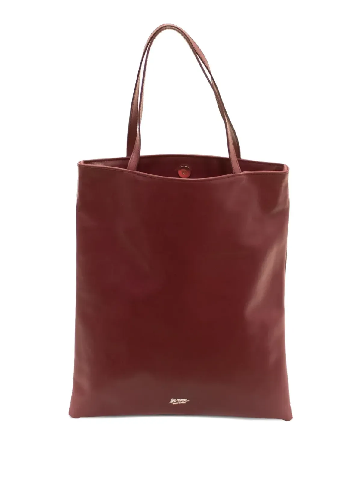 LA ROSE ロゴディテール レザー トートバッグ レッド - 画像1