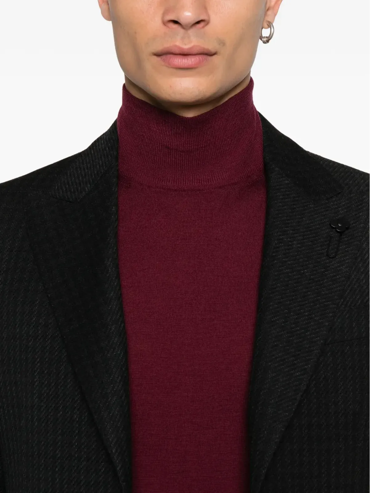 Canali ハイネック ウールセーター - 画像5